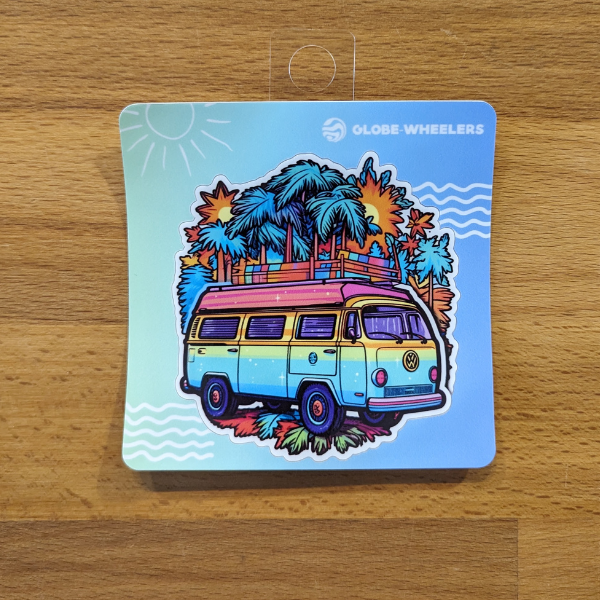 Stickers Van Combi Volkswagen hawai surf style